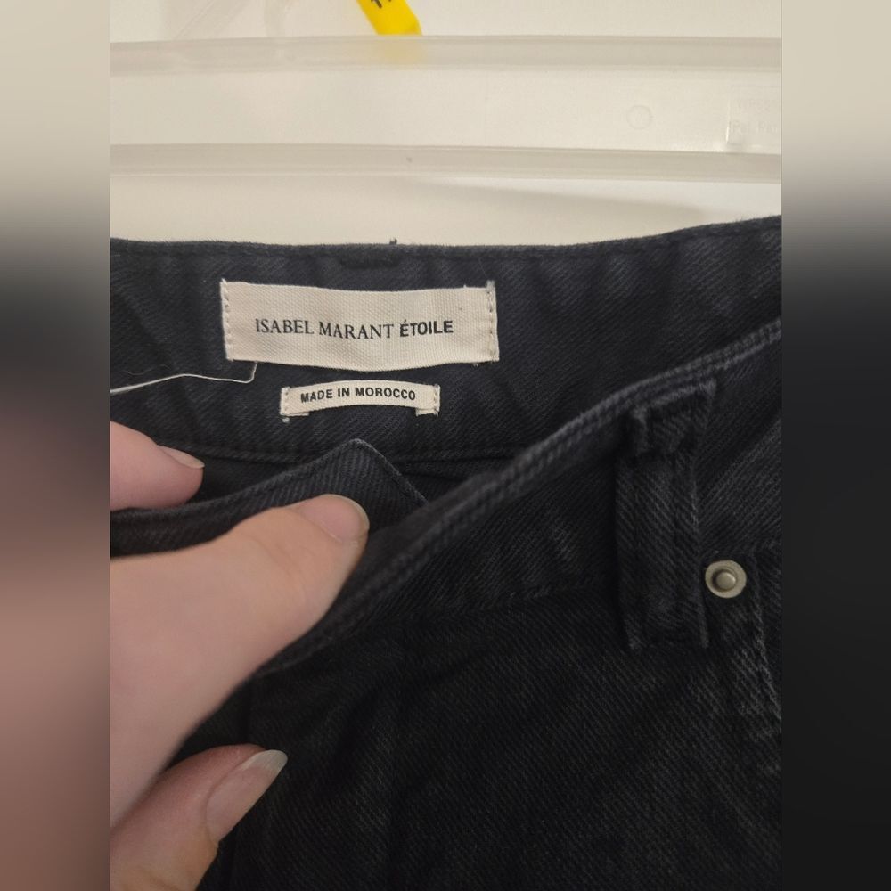 Isabel Marant Etoile Cropped Black Jeans Sz 42 - Picture 3 of 9